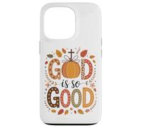 Dios es tan bueno calabazas y hojas de otoño Carcasa para iPhone 13 Pro