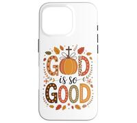 Dios es tan bueno calabazas y hojas de otoño Carcasa para iPhone 16 Pro