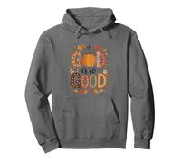Dios es tan bueno calabazas y hojas de otoño Sudadera con Capucha