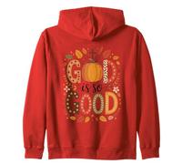 Dios es tan bueno calabazas y hojas de otoño Sudadera con Capucha