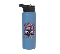 Dios es un DJ Estoy aquí para el setlist Música cristiana Stainless Steel Insulated Water Bottle