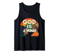 Dios es una mujer Afrocéntrico Empoderamiento Arte Orgullo feminista Camiseta sin Mangas