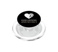 Dios Escucha y yo también Consejero Cristiano PopSockets PopGrip para MagSafe