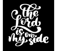 Dios está a mi lado versículos cristianos del Nuevo Testamento de la Biblia Pegatinas de pared de papel adhesivo 67.2x71.8cm No daña la superficie de la pared Blanco