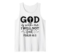 Dios está Conmigo Cristianos y Mujeres Agradecidos Camiseta sin Mangas