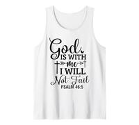 Dios está Conmigo Cristianos y Mujeres Agradecidos Camiseta sin Mangas