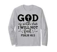 Dios está Conmigo Cristianos y Mujeres Agradecidos Manga Larga