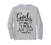 Dios está Conmigo Cristianos y Mujeres Agradecidos Manga Larga