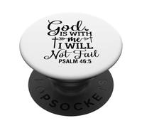 Dios está Conmigo Cristianos y Mujeres Agradecidos PopSockets PopGrip Adhesivo