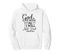 Dios está Conmigo Cristianos y Mujeres Agradecidos Sudadera con Capucha