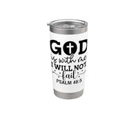 Dios está conmigo cristianos y mujeres agradecidos Vaso térmico de acero inoxidable de doble pared