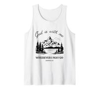 Dios está conmigo donde quiera que vaya. Josué 1:9 Camiseta sin Mangas