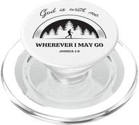 Dios está conmigo donde quiera que vaya. Josué 1:9 PopSockets PopGrip para MagSafe