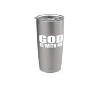 DIOS ESTÁ CONMIGO Vaso térmico de acero inoxidable de doble pared