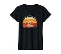 Dios está Dentro de Ella Ella no caerá Camiseta gráfica económica, Mujer, Negro, XL