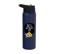 Dios está dentro de ella, ella no caerá salmo de las mujeres negras Stainless Steel Insulated Water Bottle