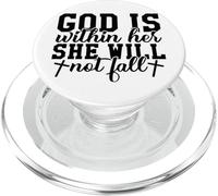 Dios está Dentro de Ella Ella no fallará Dios Cristiano Que Las Mujeres aman PopSockets PopGrip para MagSafe