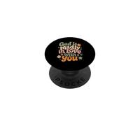 Dios está locamente Enamorado de ti fe Cristiana inspiradora PopSockets PopGrip Adhesivo