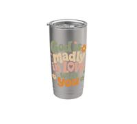 Dios está locamente enamorado de ti fe cristiana inspiradora Vaso térmico de acero inoxidable de doble pared