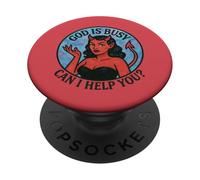 Dios está Ocupado, ¿Puedo ayudarte? Diablo Woman Art Demon Girl PopSockets PopGrip Adhesivo