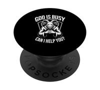 Dios está Ocupado ¿Puedo ayudarte? Estética gótica Oculta PopSockets PopGrip Adhesivo