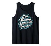 Dios, Familia, Frisbee definitivo - Fieles Jugadores de Frisbee Camiseta sin Mangas