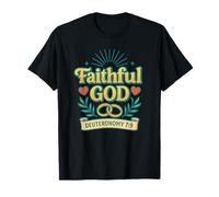 Dios fiel Deuteronomio 7:9 Cristiano Camiseta