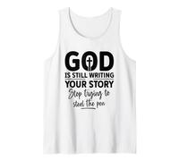 Dios fiel escribiendo tu historia deja de intentarlo Camiseta sin Mangas