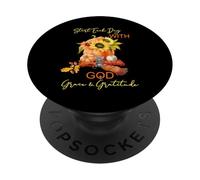 Dios Gracia Gratitud Bastante Cristiano Otoño Arreglo Oto PopSockets PopGrip Adhesivo