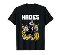 Dios Griego Antiguo Hades Gobernante del Inframundo Perro Cerberus Camiseta gráfica económica, Hombre, Negro, XL