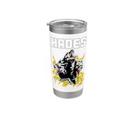 Dios griego antiguo Hades Gobernante del Inframundo Perro Cerberus Vaso térmico de acero inoxidable de doble pared