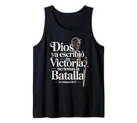Dios ha Escrito tu Victoria 2 Crónicas 20:17 Español Camiseta sin Mangas