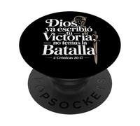 Dios ha Escrito tu Victoria 2 Crónicas 20:17 Español PopSockets PopGrip Adhesivo