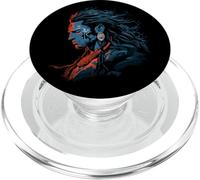 Dios hindú Shiva Anime Espiritual Fuego Meditación Minimal PopSockets PopGrip para MagSafe