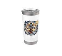 Dios hindú Shiva Vaso térmico de acero inoxidable de doble pared