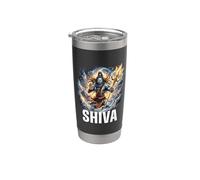 Dios hindú Shiva Vaso térmico de acero inoxidable de doble pared