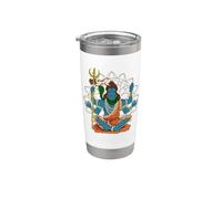 Dios hindú - Shiva Vaso térmico de acero inoxidable de doble pared