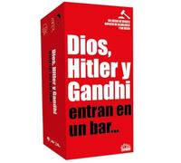 Dios, Hitler y Gandhi entran en un bar… - Juego de mesa adulto de debate provocador y humor inteligente, Defiende ideas controvertidas con lógica, velocidad o sátira, +12 años, 3+ jugadores