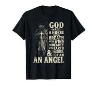 Dios Hizo un Caballo Cristiano Occidental Ecuestre religioso Camiseta