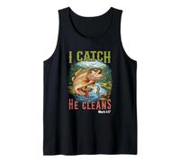 Dios Hizo un Pescador de Hombres I Catch he Clean Aventura Pesca Camiseta sin Mangas