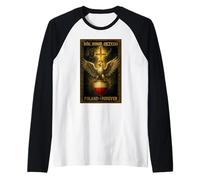 Dios, Honor, Patria - Polonia católica Camiseta Manga Raglan