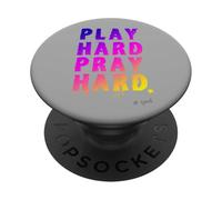 Dios Iglesia Rezar Mucho Jugar Orar día de la Iglesia Humor PopSockets PopGrip Adhesivo
