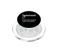 Dios Ignorante Meme Definición Divertido Sarcástico Ignorancia Broma PopSockets PopGrip para MagSafe