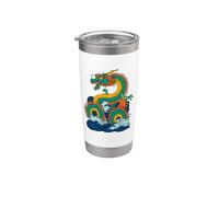 Dios japonés del mar Ryujin Vaso térmico de acero inoxidable de doble pared