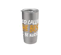Dios llamó a los mejores a ser enfermeras Fe Vaso térmico de acero inoxidable de doble pared