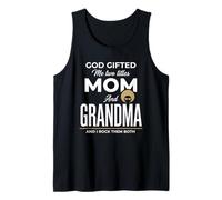 Dios me regaló Dos títulos mamá y Abuela y yo los rockeo Camiseta sin Mangas