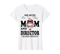 Dios me regaló Dos títulos mamá y Director Día de la Madre Camiseta
