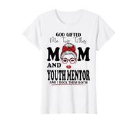 Dios me regaló Dos títulos mamá y Joven Mentor día de la Madre Camiseta