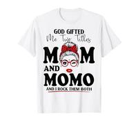 Dios me regaló Dos títulos mamá y mamá día de la Madre Camiseta