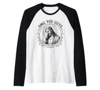 Dios mío, Chicos, eso no es lo Que Dije Jesús Cristiano Dive Camiseta Manga Raglan